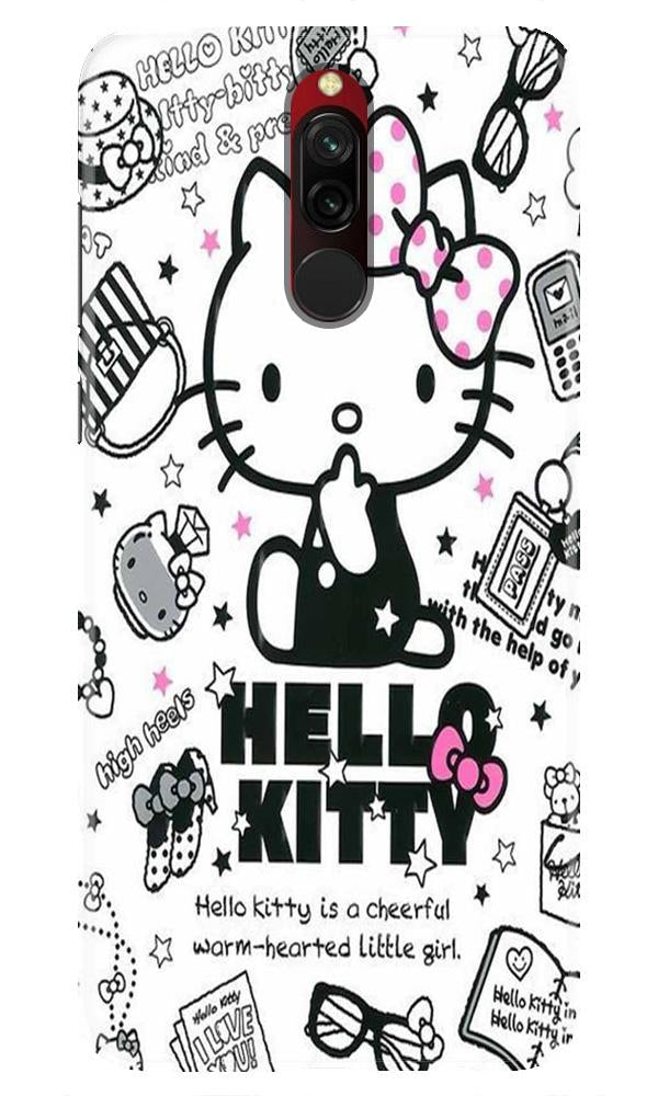 Hello Kitty Mobile Back Case for Xiaomi Redmi 8  (Design - 361)