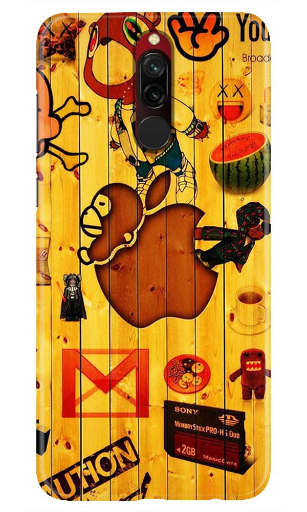 Wooden Texture Mobile Back Case for Xiaomi Redmi 8  (Design - 367)