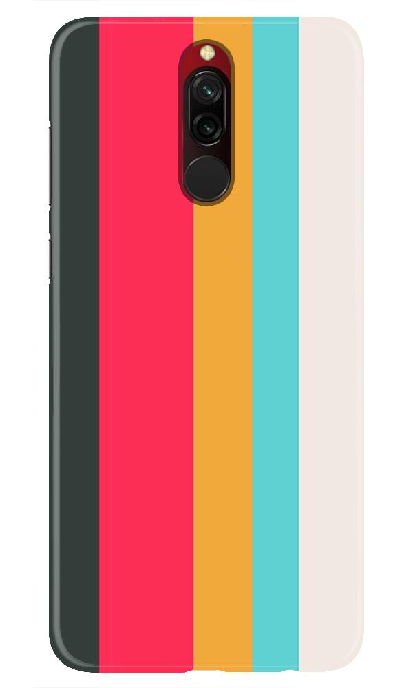 Color Pattern Mobile Back Case for Xiaomi Redmi 8  (Design - 369)