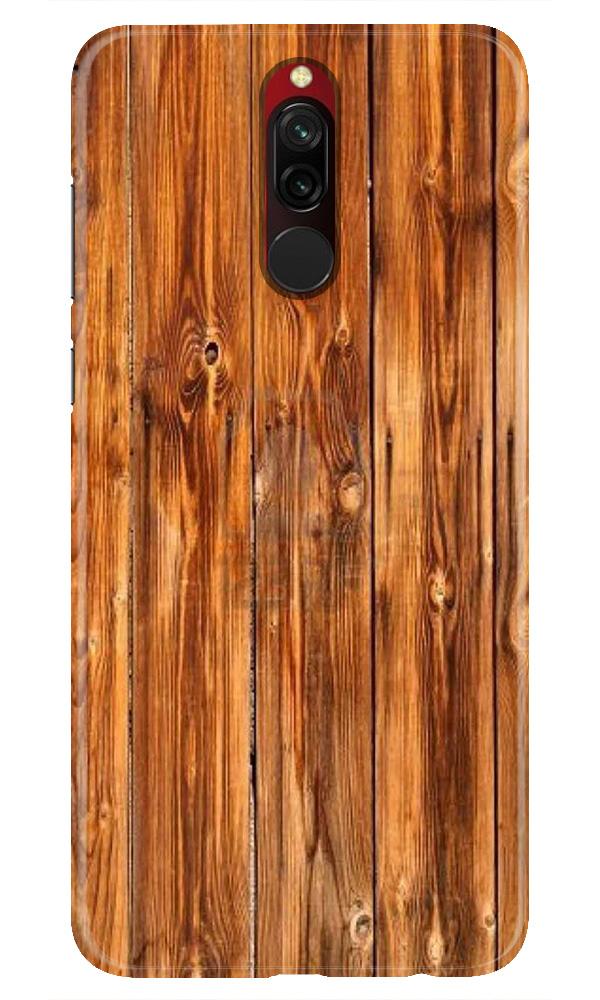 Wooden Texture Mobile Back Case for Xiaomi Redmi 8  (Design - 376)