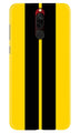 Black Yellow Pattern Mobile Back Case for Xiaomi Redmi 8  (Design - 377)