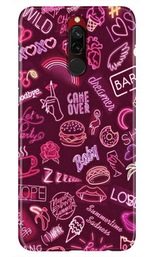 Party Theme Mobile Back Case for Xiaomi Redmi 8  (Design - 392)
