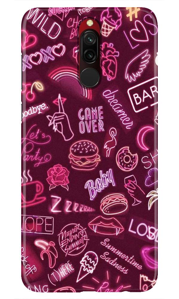Party Theme Mobile Back Case for Xiaomi Redmi 8  (Design - 392)