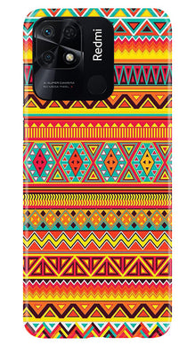 Zigzag line pattern Mobile Back Case for Redmi 10 (Design - 4)