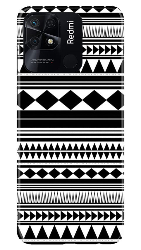 Black white Pattern Case for Redmi 10