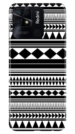 Black white Pattern Case for Redmi 10
