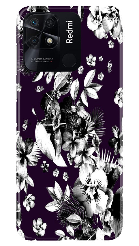 white flowers Case for Redmi 10C