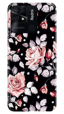 Pink rose Mobile Back Case for Redmi 10 (Design - 12)