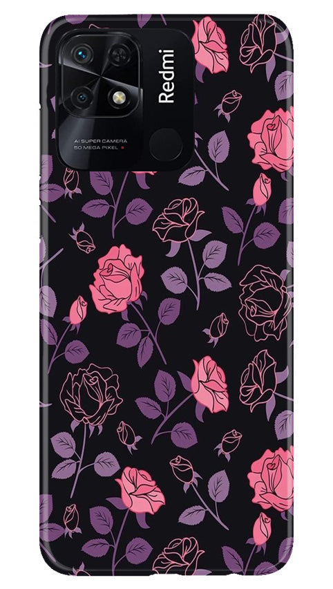 Rose Black Background Case for Redmi 10C
