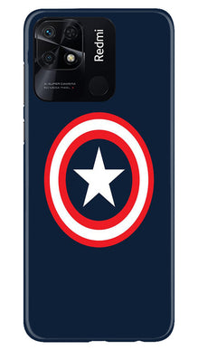 Captain America Mobile Back Case for Redmi 10C (Design - 42)