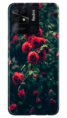 Red Rose Mobile Back Case for Redmi 10 Power (Design - 66)