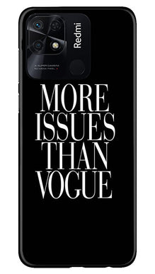 More Issues than Vague Mobile Back Case for Redmi 10C (Design - 74)