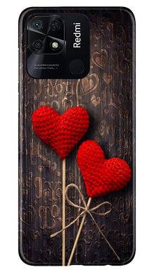 Red Hearts Mobile Back Case for Redmi 10 (Design - 80)
