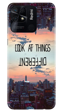 Look at things different Mobile Back Case for Redmi 10 (Design - 99)