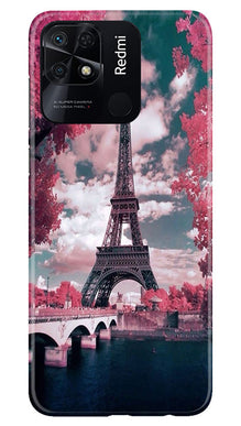 Eiffel Tower Mobile Back Case for Redmi 10 Power  (Design - 101)