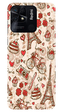 Love Paris Mobile Back Case for Redmi 10  (Design - 103)
