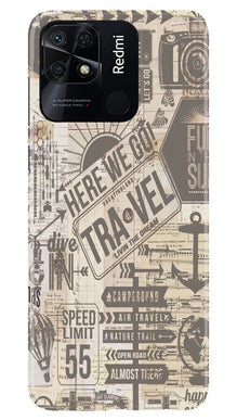 Travel Mobile Back Case for Redmi 10  (Design - 104)