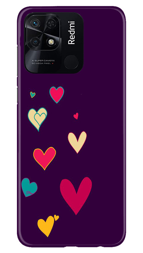 Purple Background Case for Redmi 10C(Design - 107)