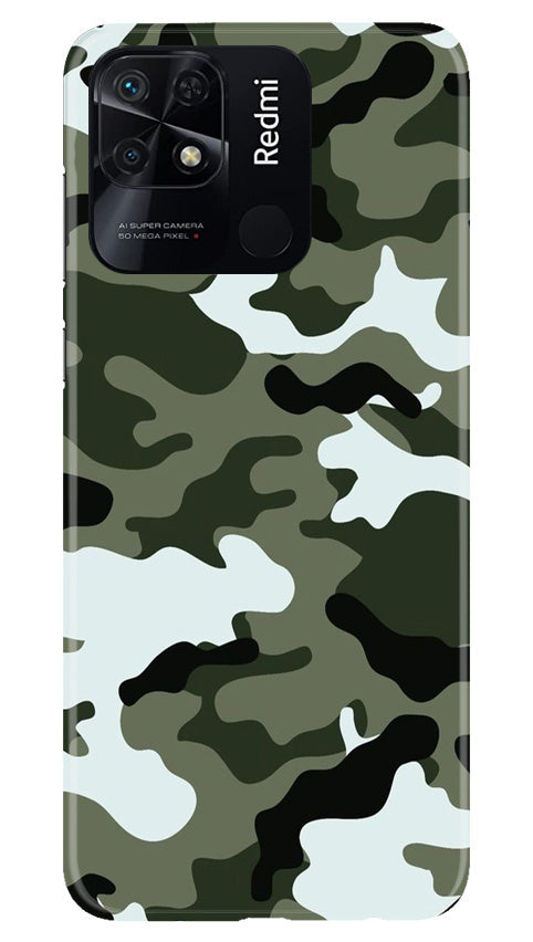 Army Camouflage Case for Redmi 10  (Design - 108)