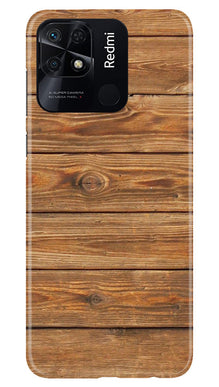 Wooden Look Mobile Back Case for Redmi 10  (Design - 113)