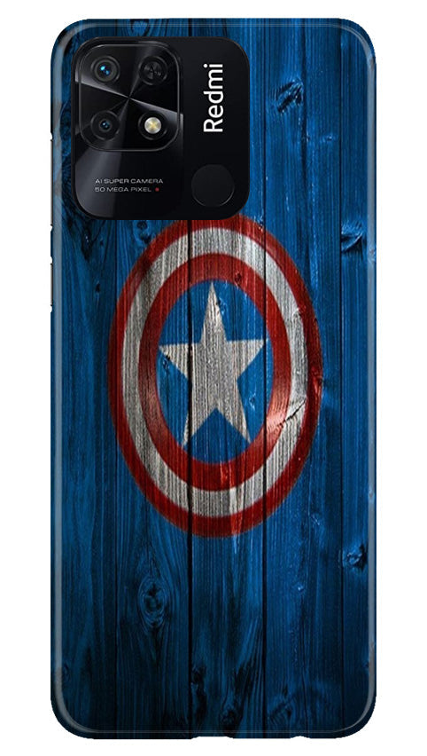 Captain America Superhero Case for Redmi 10C  (Design - 118)
