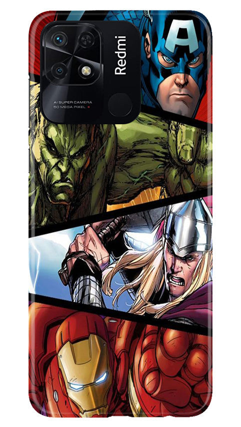 Avengers Superhero Case for Redmi 10C  (Design - 124)