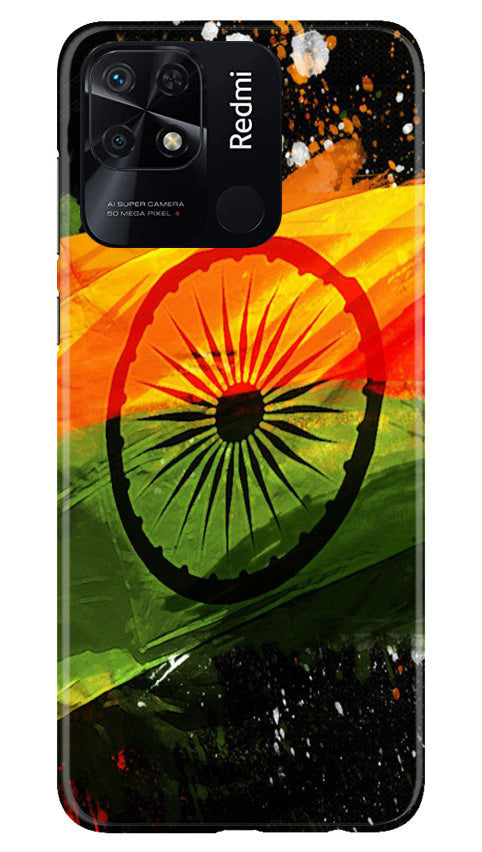 Indian Flag Case for Redmi 10  (Design - 137)