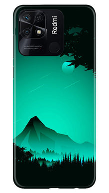 Moon Mountain Mobile Back Case for Redmi 10 (Design - 173)