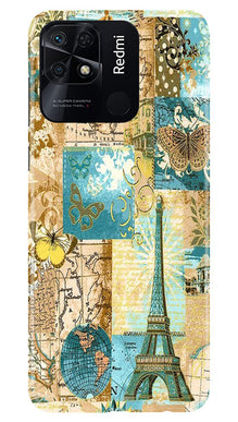 Travel Eiffel Tower Mobile Back Case for Redmi 10C (Design - 175)