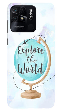Explore the World Mobile Back Case for Redmi 10 Power (Design - 176)