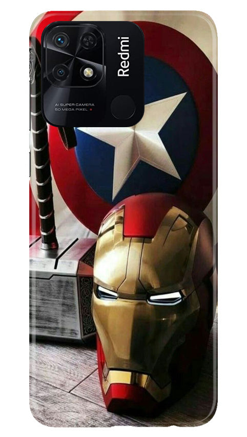 Captain America Shield Case for Redmi 10 Power (Design No. 222)