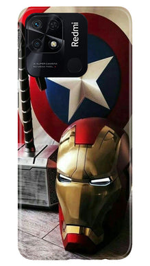 Captain America Shield Mobile Back Case for Redmi 10 Power (Design - 222)