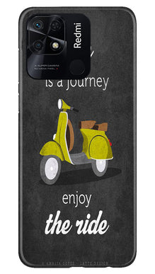 Vintage Scooter Mobile Back Case for Redmi 10 Power (Design - 229)