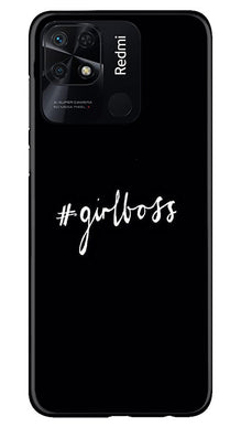 Like a Girl Boss Mobile Back Case for Redmi 10C (Design - 234)