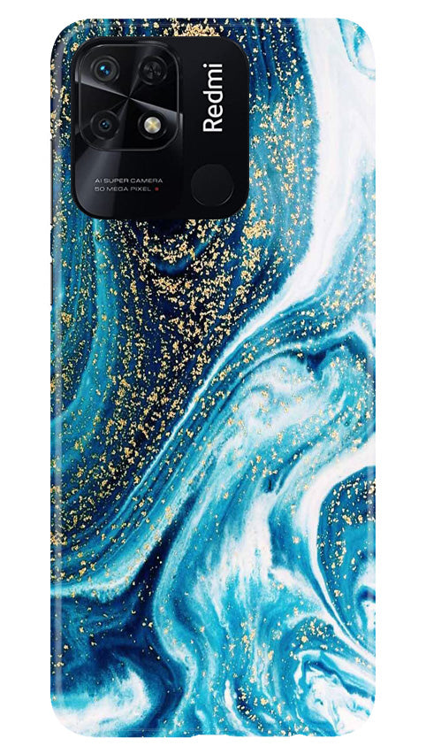Marble Texture Mobile Back Case for Redmi 10C (Design - 269)