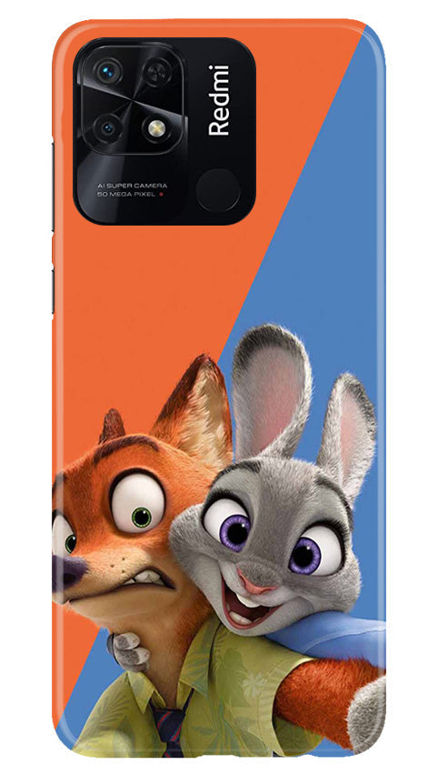 Cartoon Mobile Back Case for Redmi 10 (Design - 306)