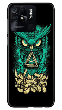 Owl Mobile Back Case for Redmi 10 (Design - 317)