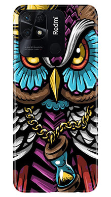 Owl Mobile Back Case for Redmi 10 Power (Design - 318)