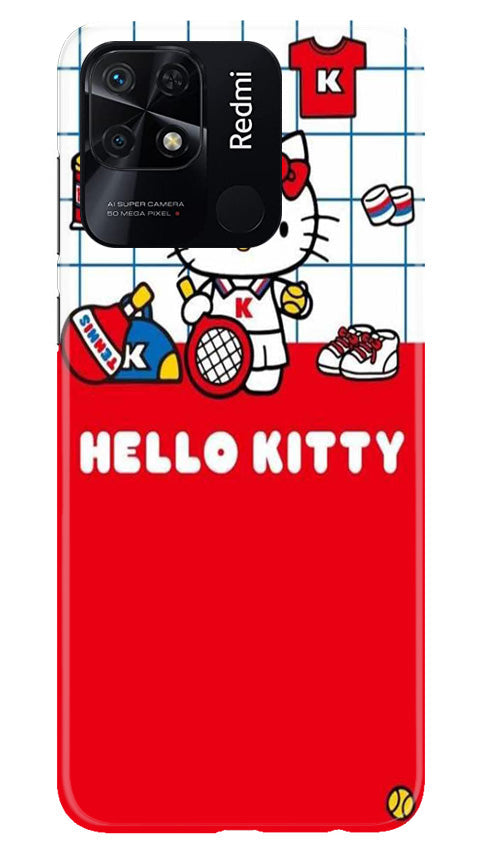 Hello Kitty Mobile Back Case for Redmi 10 Power (Design - 322)