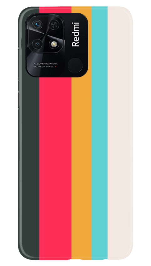 Color Pattern Mobile Back Case for Redmi 10 (Design - 328)