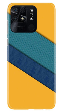 Diagonal Pattern Mobile Back Case for Redmi 10C (Design - 329)