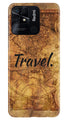 Travel Mobile Back Case for Redmi 10C (Design - 334)