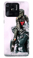 Biker Mobile Back Case for Redmi 10 (Design - 342)
