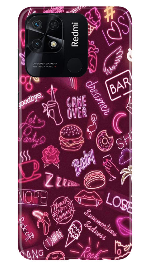 Party Theme Mobile Back Case for Redmi 10 (Design - 350)