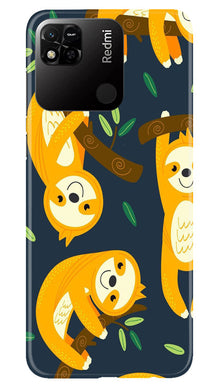 Racoon Pattern Mobile Back Case for Redmi 10A (Design - 2)