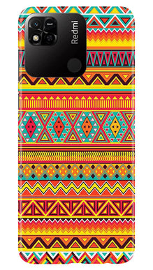 Zigzag line pattern Mobile Back Case for Redmi 10A (Design - 4)