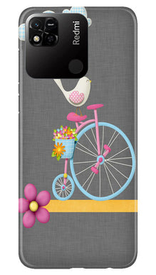 Sparron with cycle Mobile Back Case for Redmi 10A (Design - 34)
