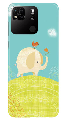 Elephant Painting Mobile Back Case for Redmi 10A (Design - 46)