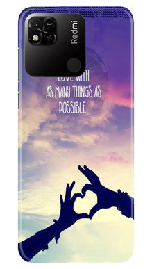 Fall in love Mobile Back Case for Redmi 10A (Design - 50)
