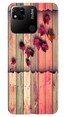 Wooden look2 Mobile Back Case for Redmi 10A (Design - 56)